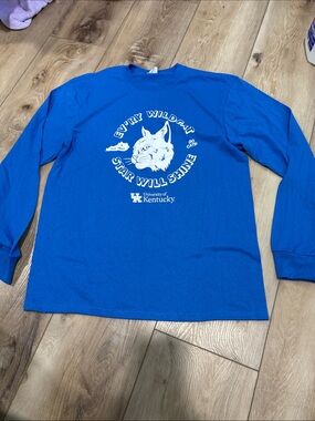 University of Kentucky Royal Blue Long Sleeve Graphic Tee; large
